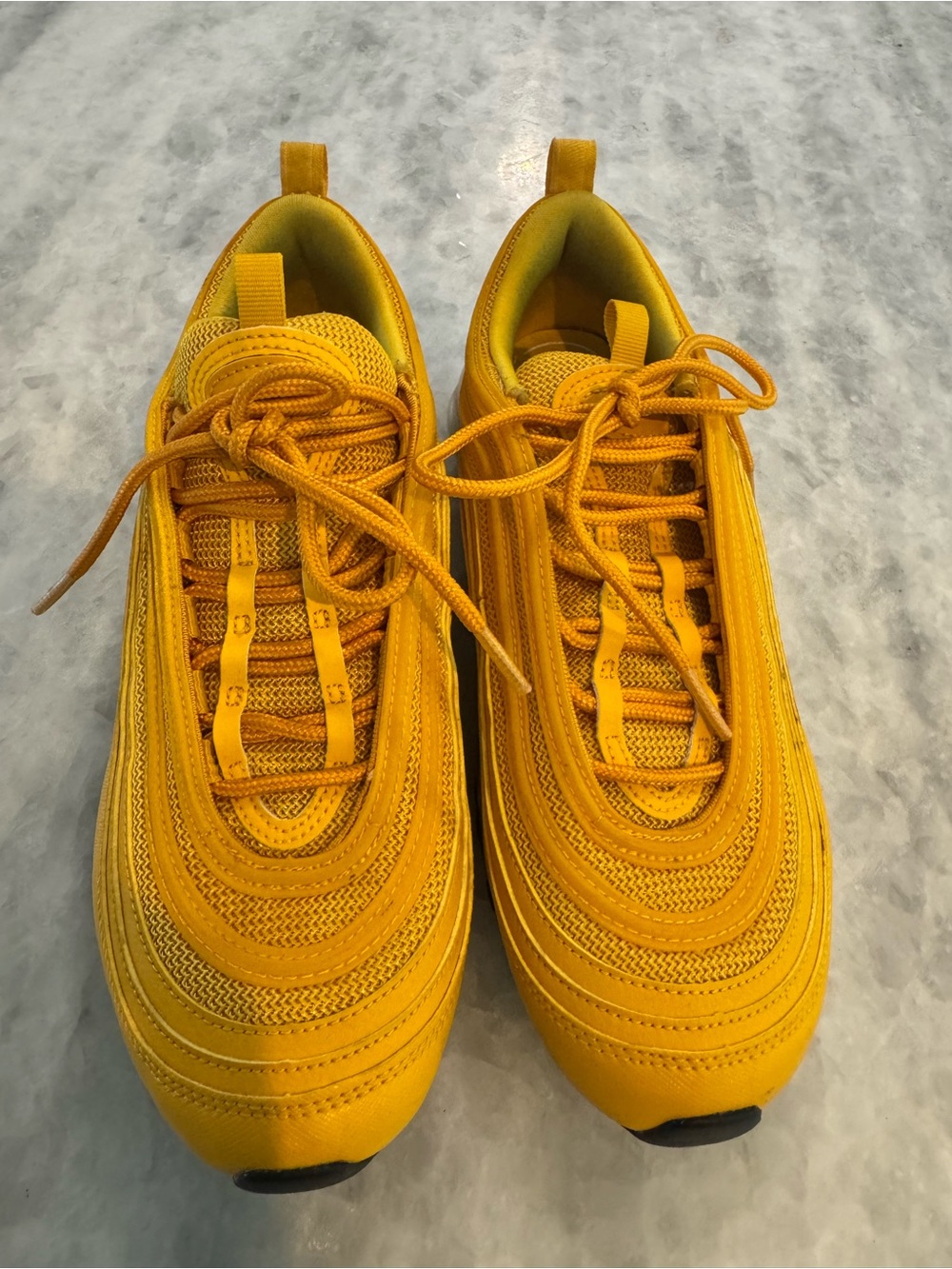 Nike Women's Air Max 97 Olympic Circles Amarillo Low-Top Lace-Up Sneakers